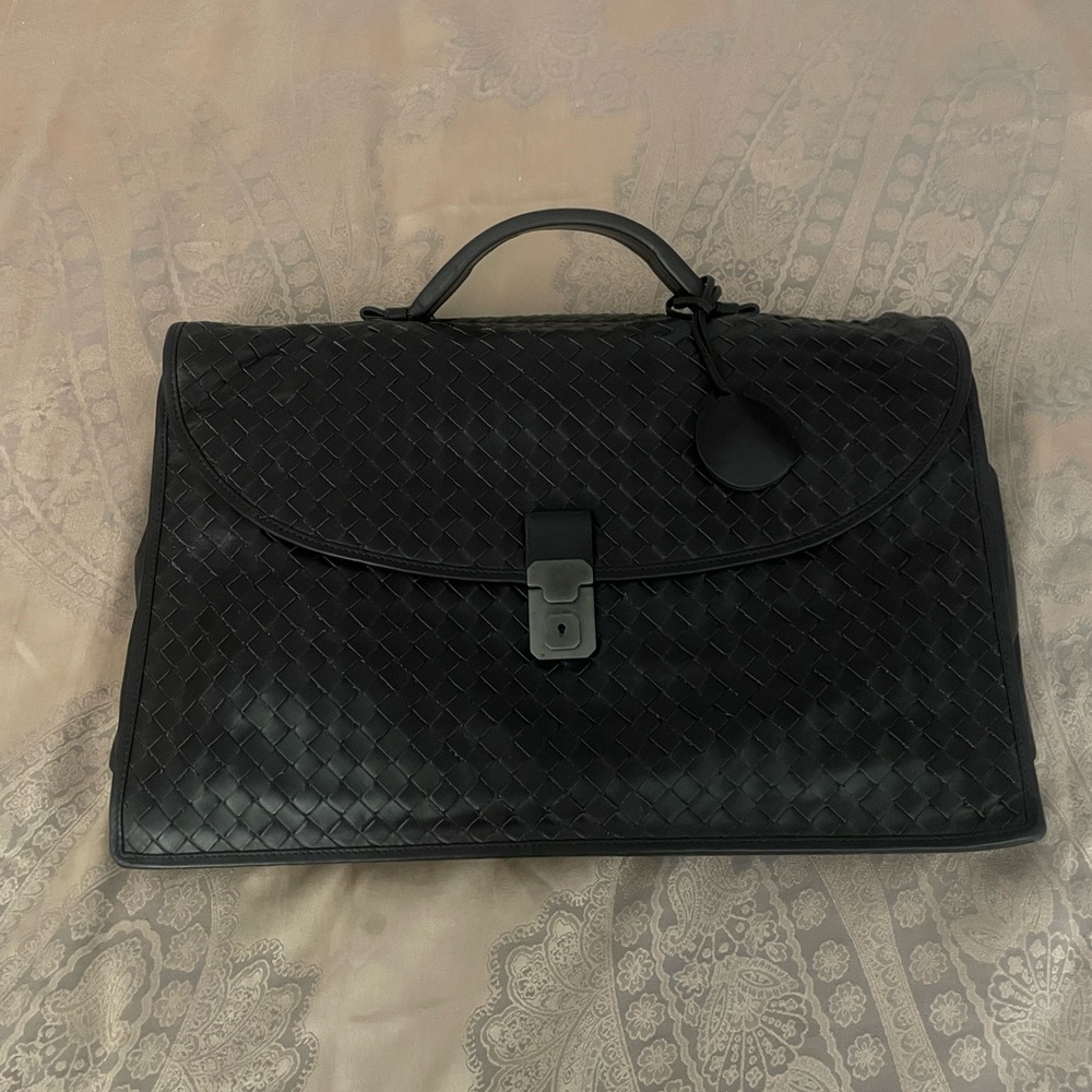 Bottega Veneta Mens Brown Briefcase - Picture 1 of 15